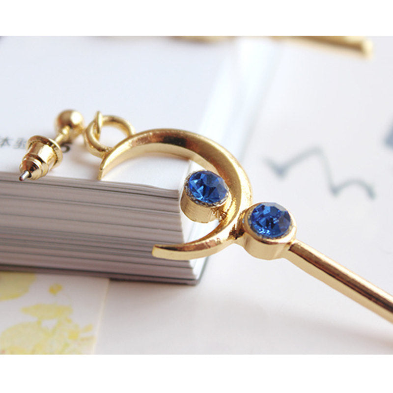 Sailor Moon Mismatched Alloy Dangle Earrings by HitMyNeed