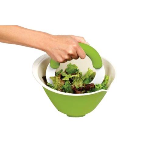 Salad Chopper Shredder with Round Blade Grip by HitMyNeed