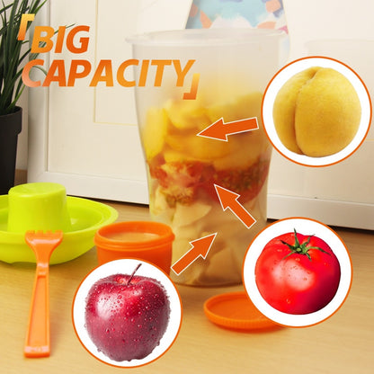 Salad Container with Sauce Cup and Fork, 750ml by HitMyNeed