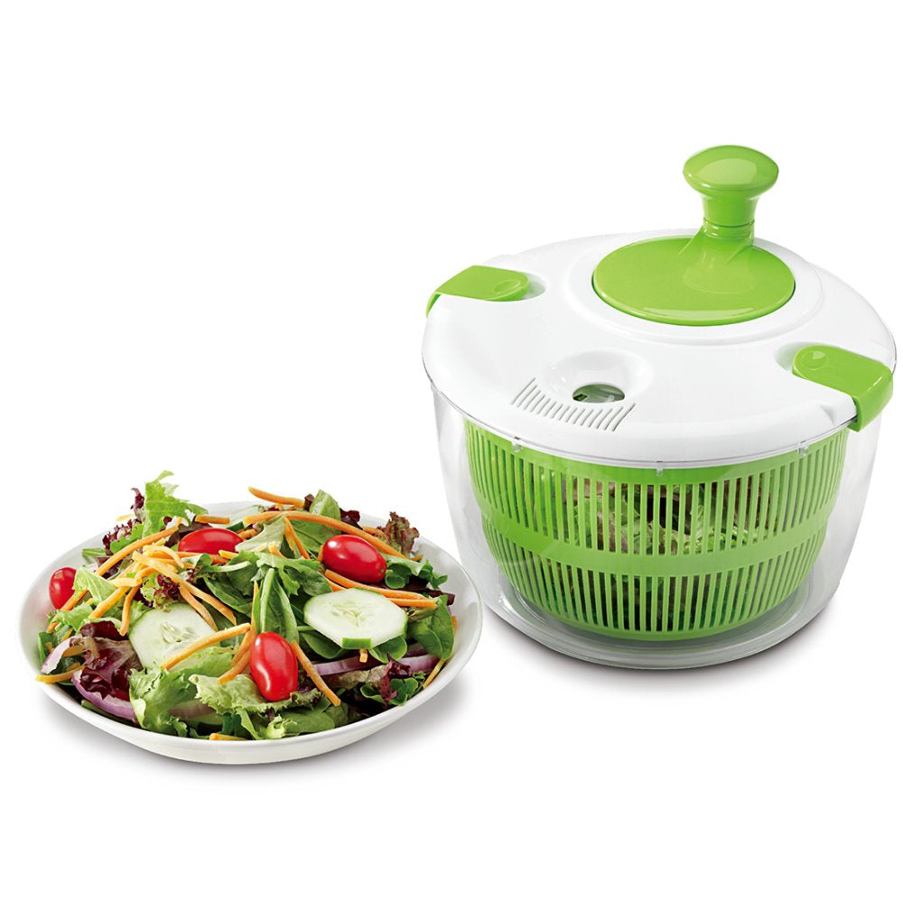 Salad Spinner Fruit and Vegetable Rinser, 5L by HitMyNeed