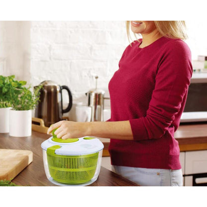 Salad Spinner Fruit and Vegetable Rinser, 5L by HitMyNeed