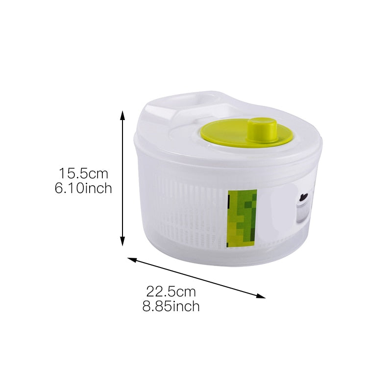 Salad Spinner Vegetable Dryer 22.5cm by HitMyNeed