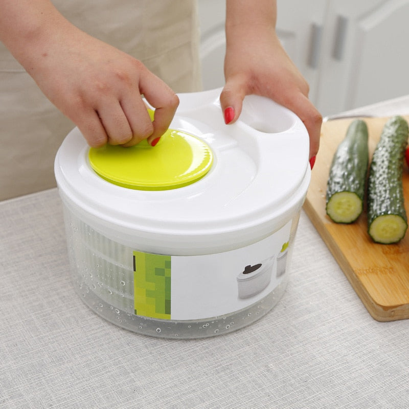 Salad Spinner Vegetable Dryer 22.5cm by HitMyNeed