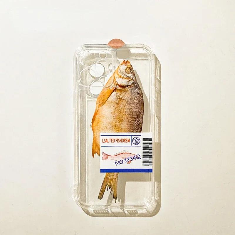 Salted Fish Transparent TPU Case for iPhone by HitMyNeed