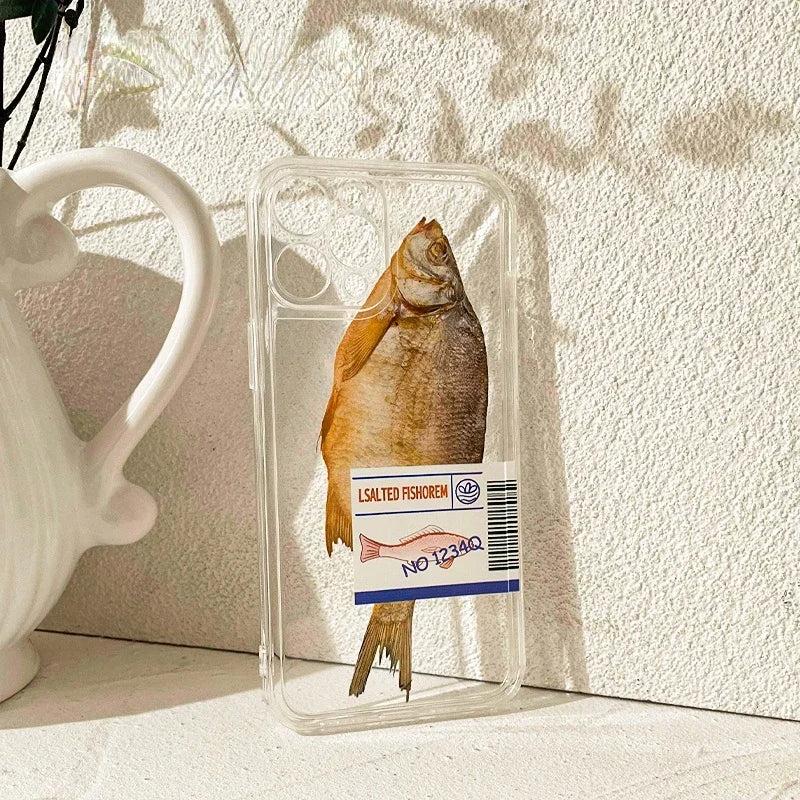 Salted Fish Transparent TPU Case for iPhone by HitMyNeed