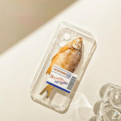 Salted Fish Transparent TPU Case for iPhone by HitMyNeed