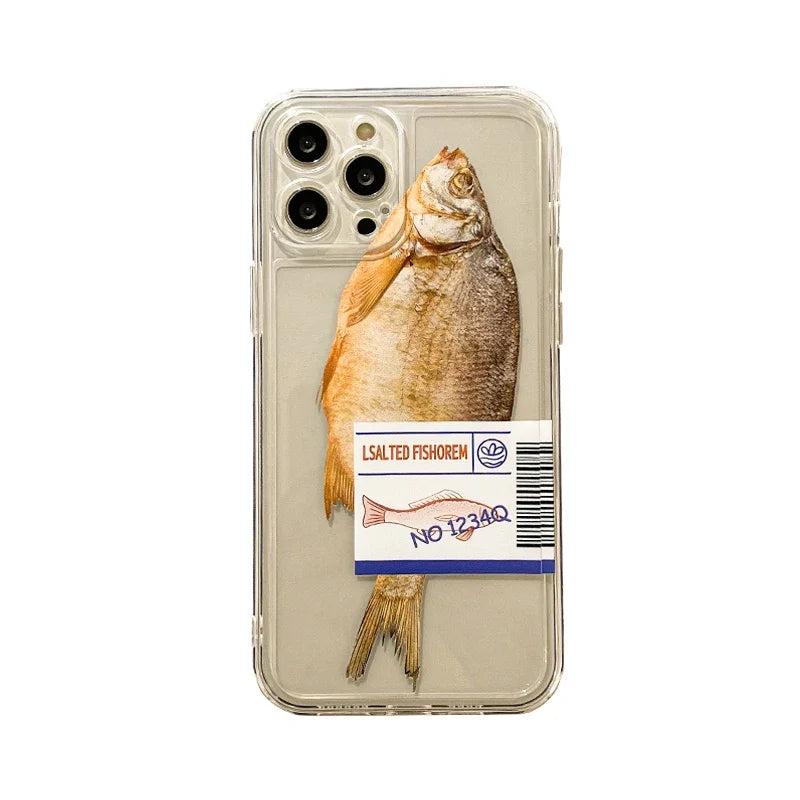 Salted Fish Transparent TPU Case for iPhone by HitMyNeed
