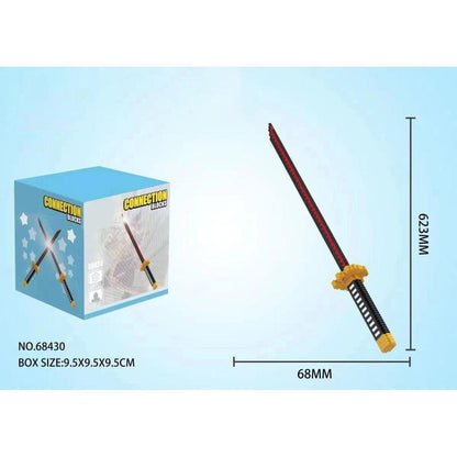 Samurai Katana Sword Building Block Display Set 68430hezi by HitMyNeed