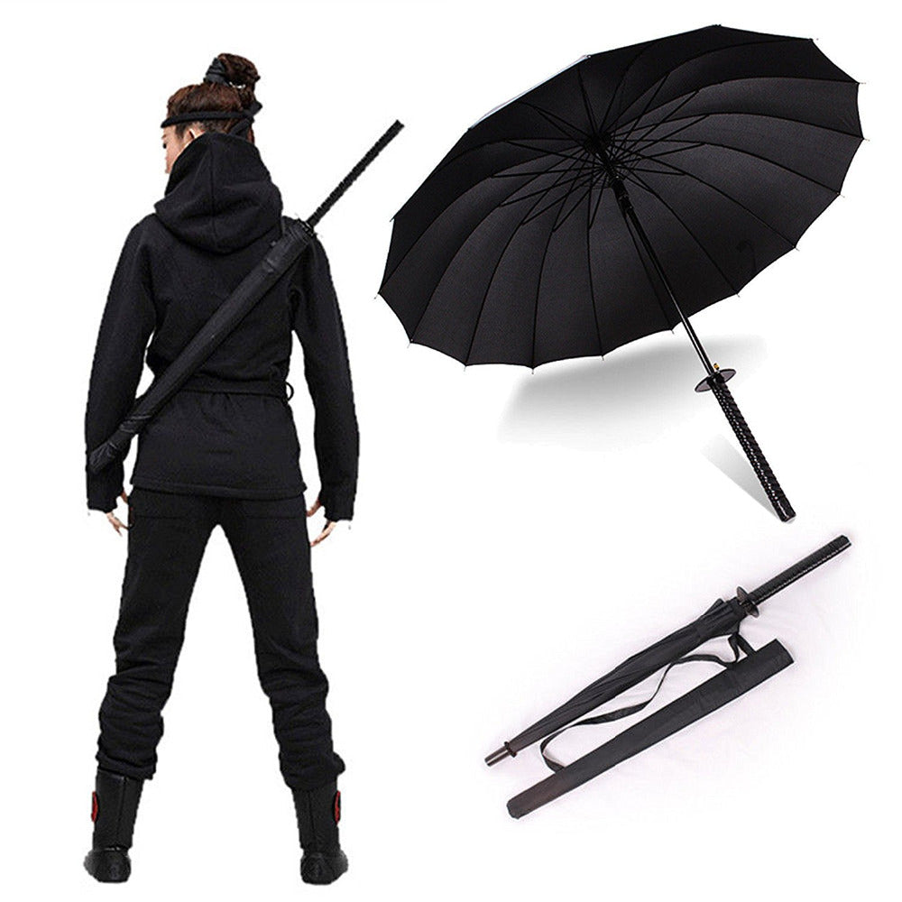 Samurai Style Umbrella with Shoulder Carry Case by HitMyNeed