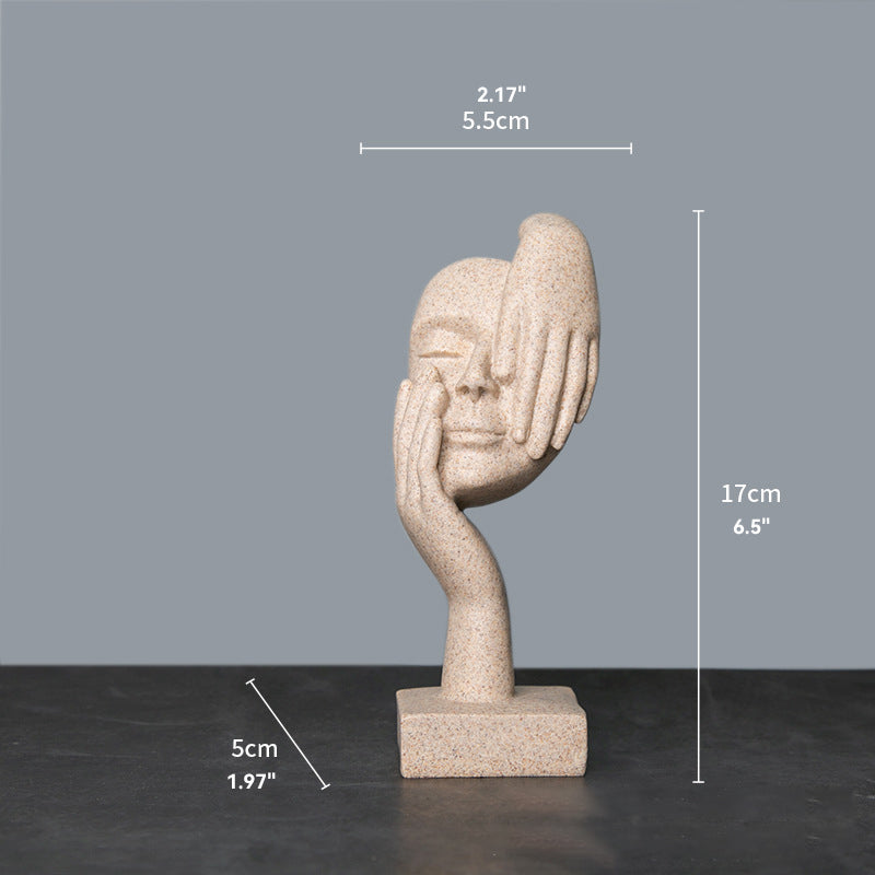 Sand Thinker Yoga Figurine Nordic Abstract Sculpture sand-color-small-29 by HitMyNeed