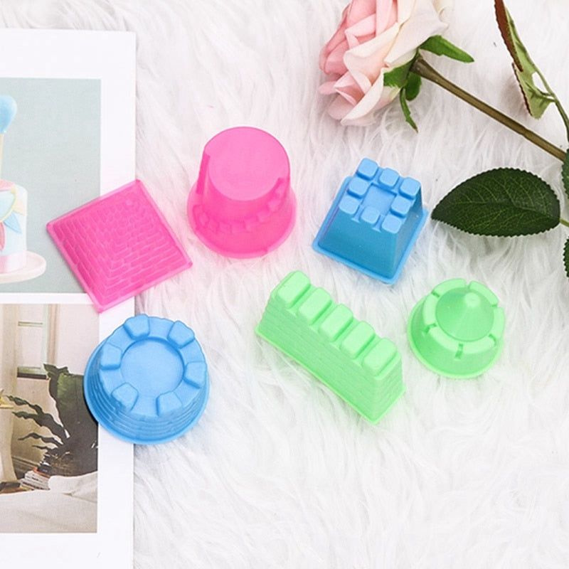 Sandcastle Molds Set for Kids (6 Pieces) by HitMyNeed