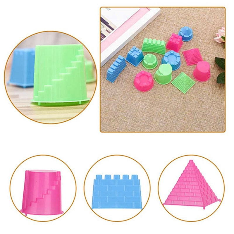 Sandcastle Molds Set for Kids (6 Pieces) by HitMyNeed