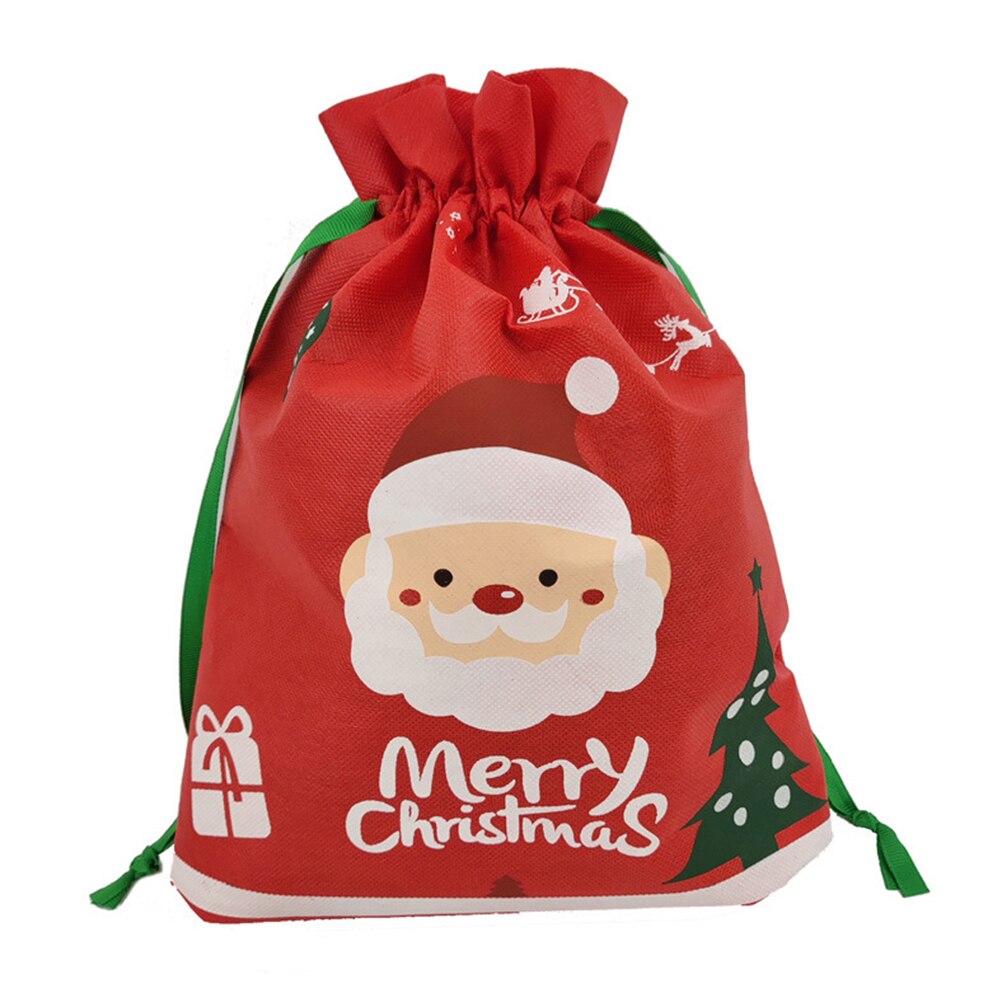 Santa Claus Christmas Drawstring Gift Bag 36 x 26cm by HitMyNeed