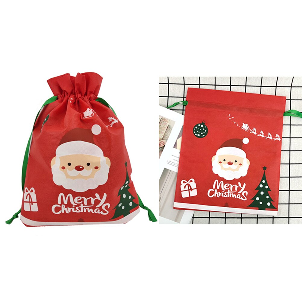 Santa Claus Christmas Drawstring Gift Bag 36 x 26cm by HitMyNeed