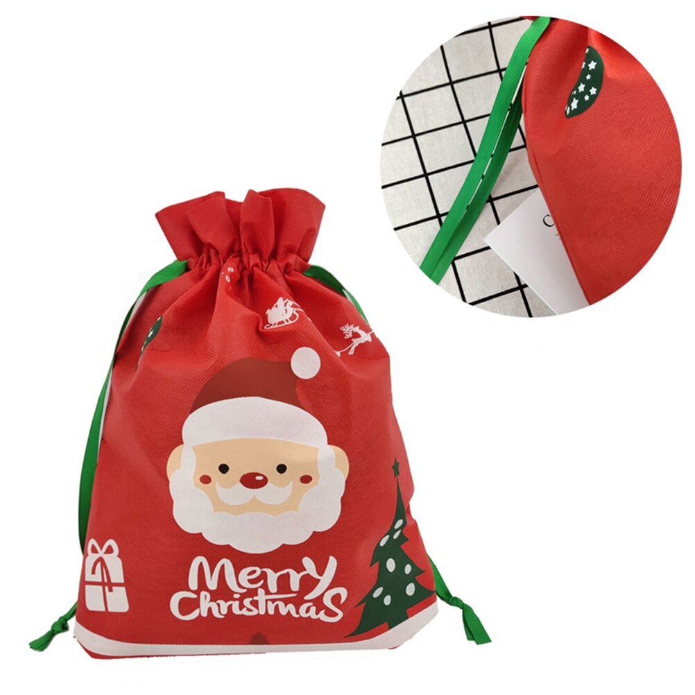 Santa Claus Christmas Drawstring Gift Bag 36 x 26cm by HitMyNeed
