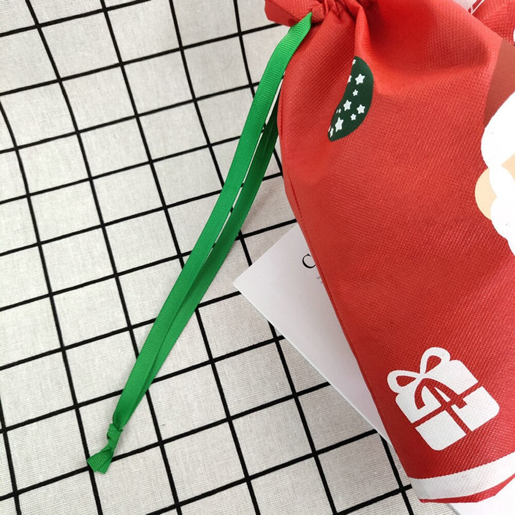 Santa Claus Christmas Drawstring Gift Bag 36 x 26cm by HitMyNeed
