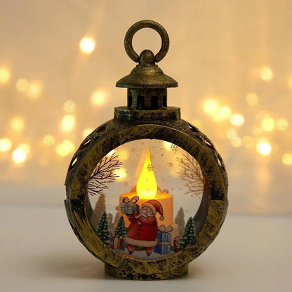 Santa Lantern LED Hanging Christmas Ornaments santa by HitMyNeed