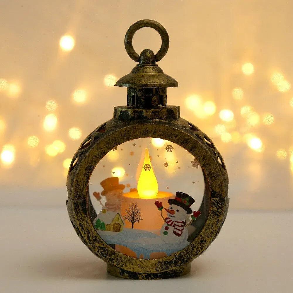 Santa Lantern LED Hanging Christmas Ornaments santa-202418806 by HitMyNeed
