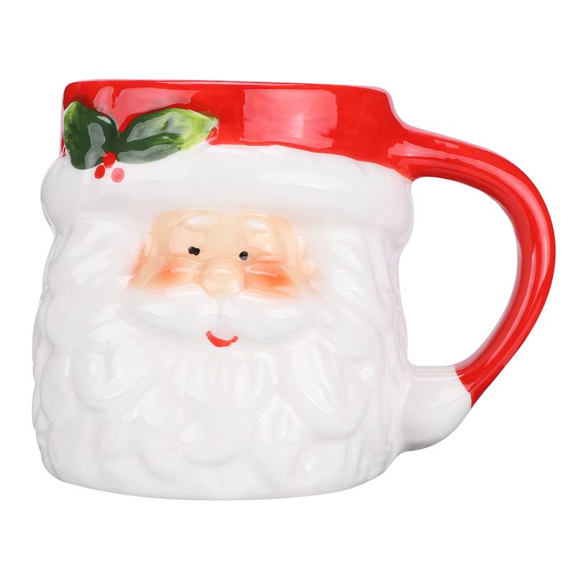 Santa Mug Ceramic Christmas Cup by HitMyNeed