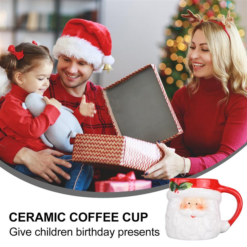 Santa Mug Ceramic Christmas Cup by HitMyNeed