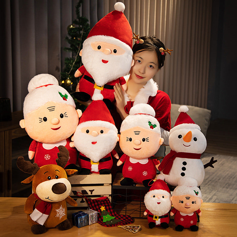Santa, Snowman & Elk Christmas Plush Dolls 23-50cm by HitMyNeed