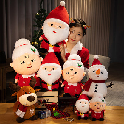 Santa, Snowman & Elk Christmas Plush Dolls 23-50cm by HitMyNeed