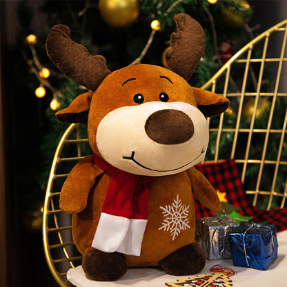 Santa, Snowman & Elk Christmas Plush Dolls 23-50cm 23cm elk by HitMyNeed