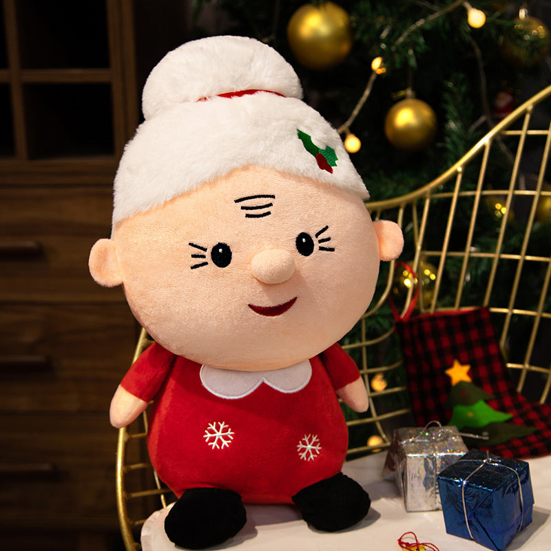 Santa, Snowman & Elk Christmas Plush Dolls 23-50cm 23cm granny by HitMyNeed