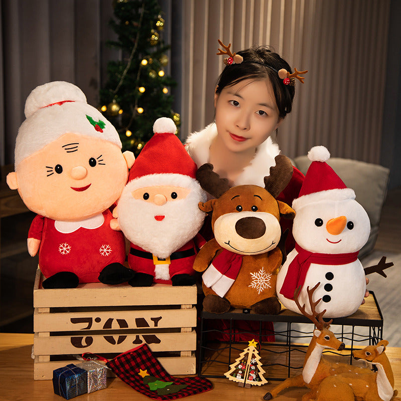 Santa, Snowman & Elk Christmas Plush Dolls 23-50cm by HitMyNeed