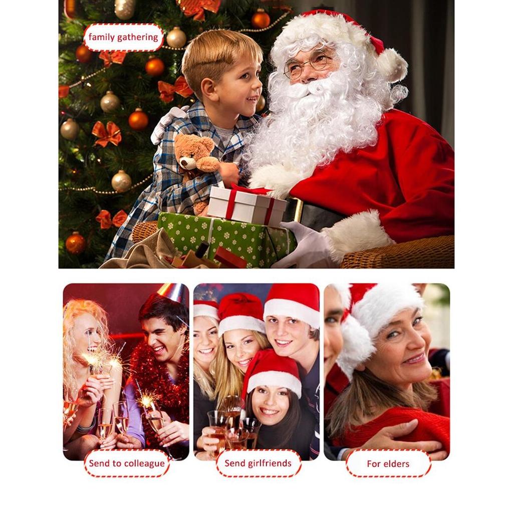Santa Toilet Seat Cover 3‑Piece Bathroom Set by HitMyNeed