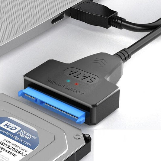 SATA to USB 3.0 Cable for 2.5" HDD/SSD, 6 Gbps 25cm-type-c by HitMyNeed