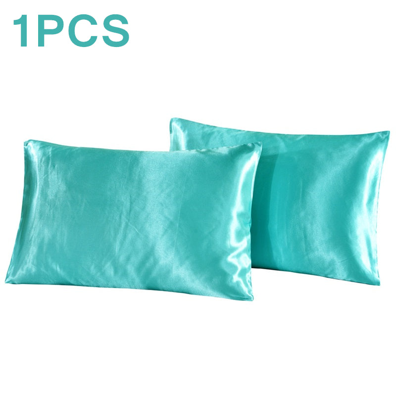 Satin Microfiber Pillowcase 51 x 76 cm blue by HitMyNeed