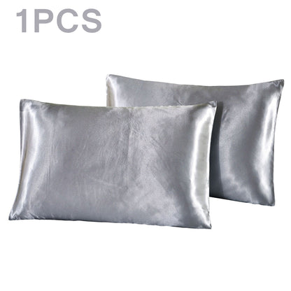 Satin Microfiber Pillowcase 51 x 76 cm light-grey by HitMyNeed