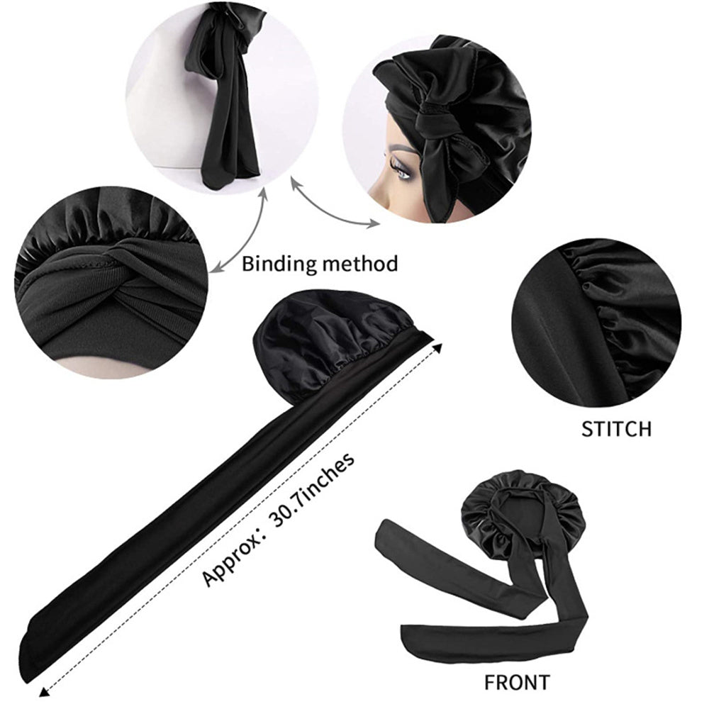 Satin Sleep Bonnet Night Cap for Women & Men by HitMyNeed