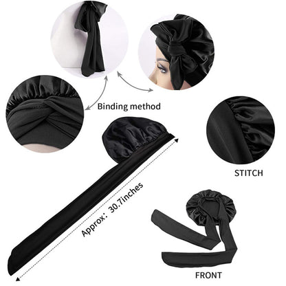 Satin Sleep Bonnet Night Cap for Women & Men by HitMyNeed