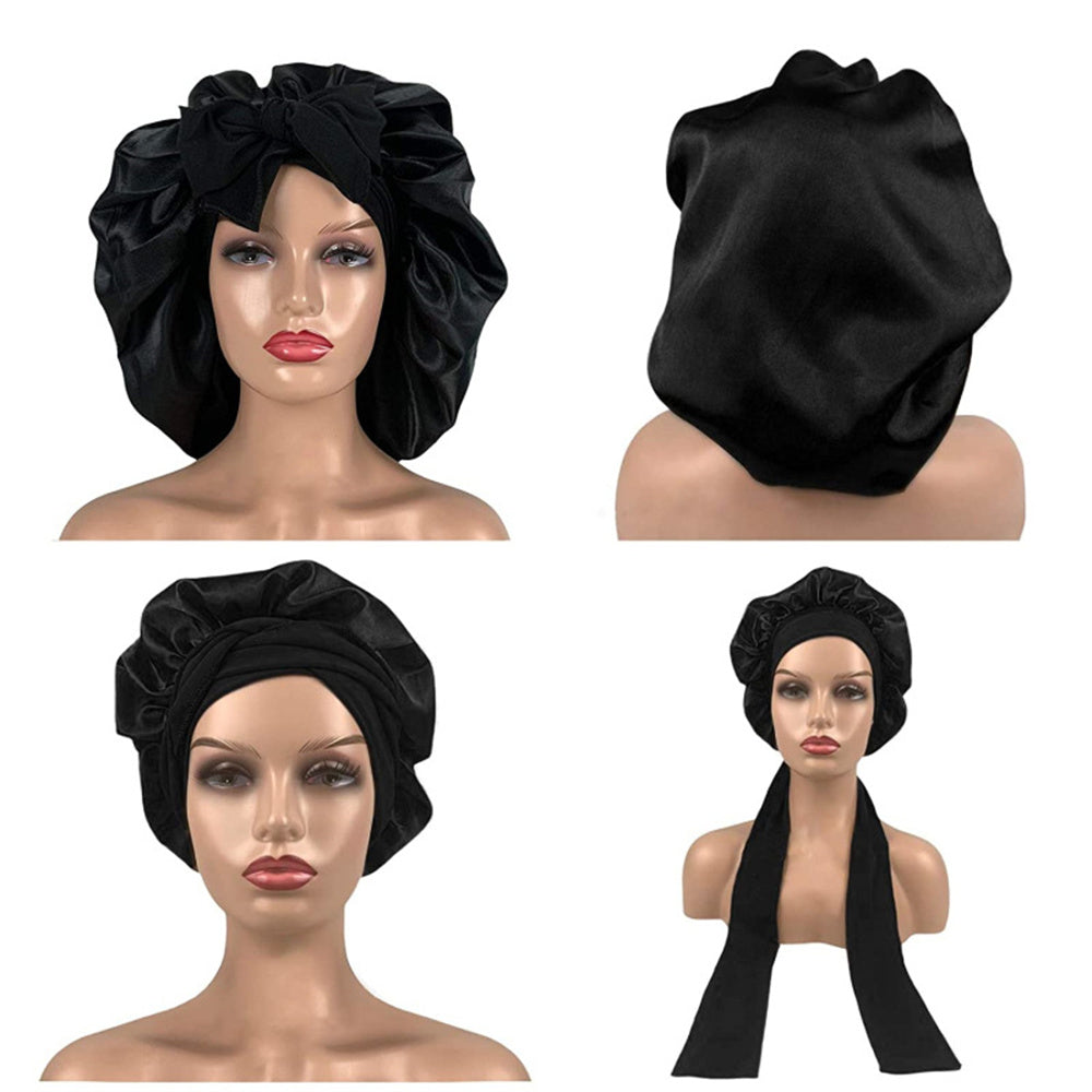 Satin Sleep Bonnet Night Cap for Women & Men by HitMyNeed