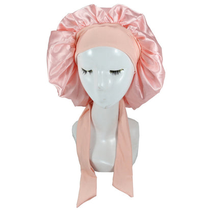 Satin Sleep Bonnet Night Cap for Women & Men a-coral by HitMyNeed
