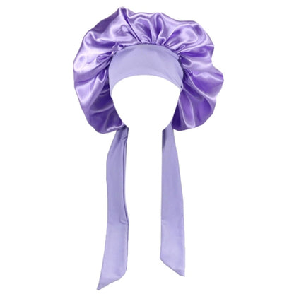 Satin Sleep Bonnet Night Cap for Women & Men a-purple by HitMyNeed