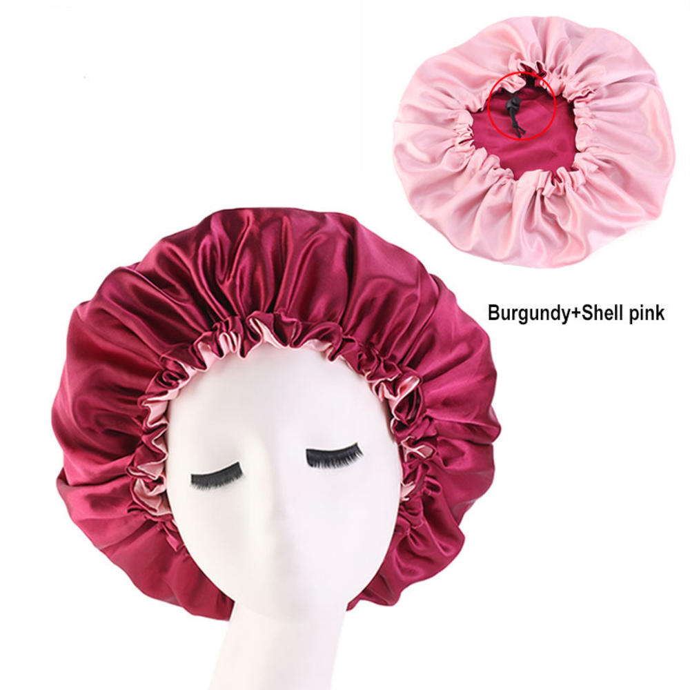 Satin Sleep Bonnet Night Cap for Women & Men c-winered by HitMyNeed