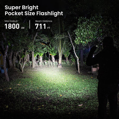 SC18 1800lm USB-C Rechargeable EDC Flashlight by HitMyNeed