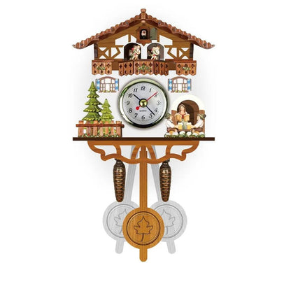 Scandinavian Wooden Cuckoo Wall Clock, Silent Quartz by HitMyNeed