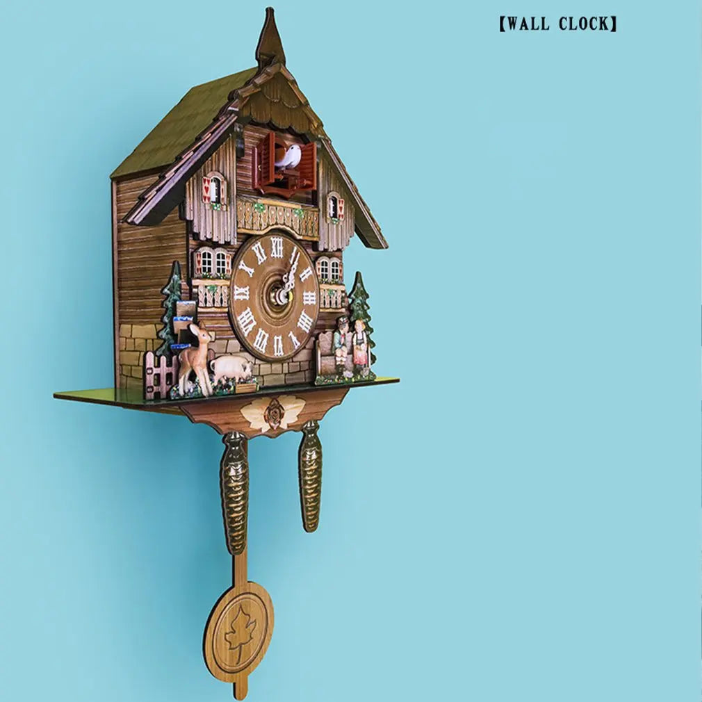 Scandinavian Wooden Cuckoo Wall Clock, Silent Quartz by HitMyNeed