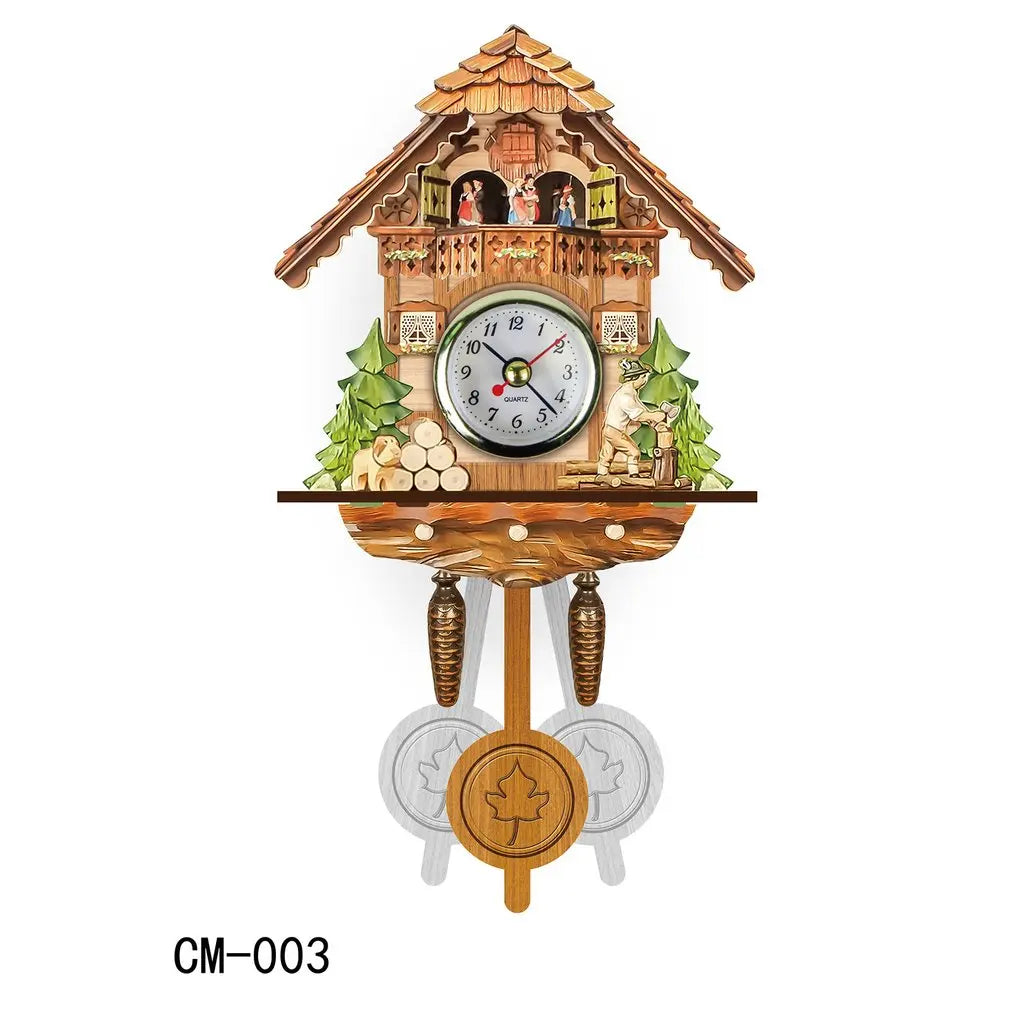 Scandinavian Wooden Cuckoo Wall Clock, Silent Quartz 1.0 by HitMyNeed