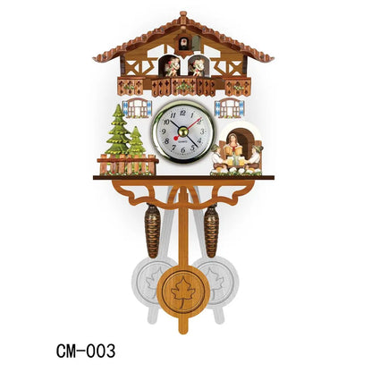 Scandinavian Wooden Cuckoo Wall Clock, Silent Quartz 2.0 by HitMyNeed