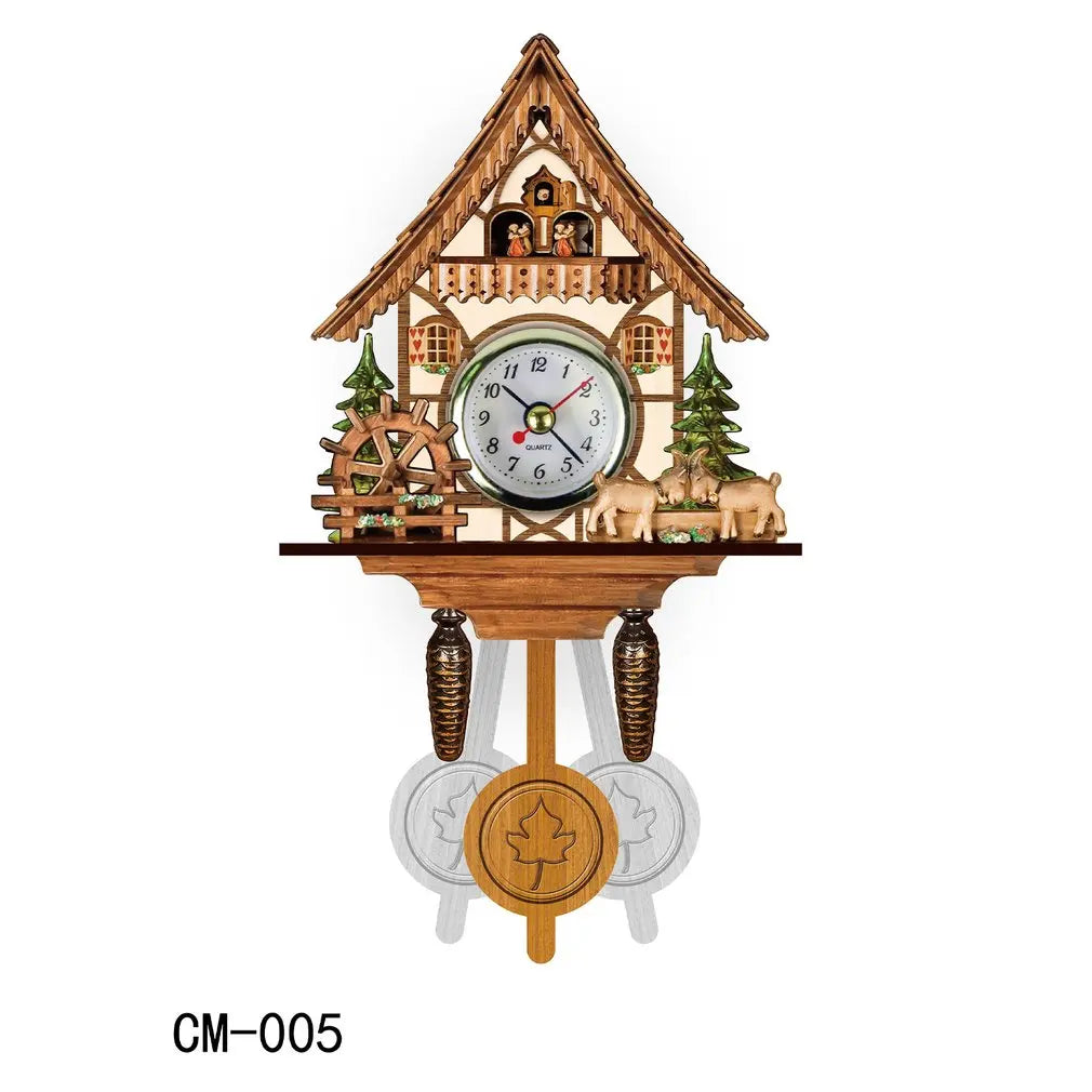 Scandinavian Wooden Cuckoo Wall Clock, Silent Quartz 3.0 by HitMyNeed