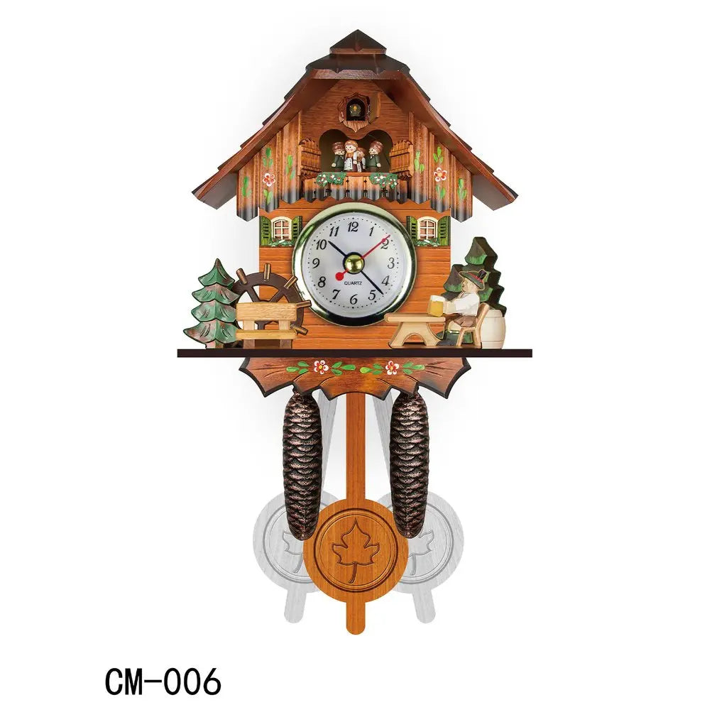 Scandinavian Wooden Cuckoo Wall Clock, Silent Quartz 4.0 by HitMyNeed