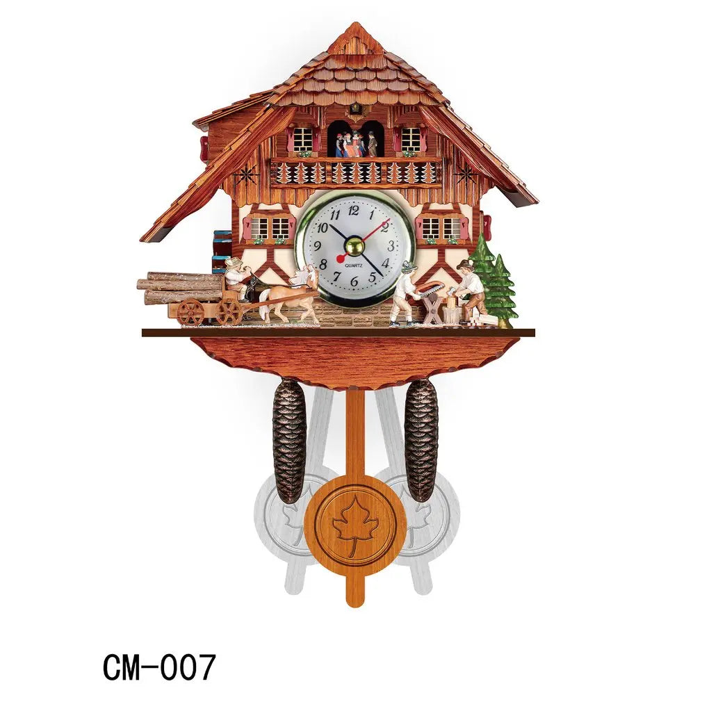 Scandinavian Wooden Cuckoo Wall Clock, Silent Quartz 5.0 by HitMyNeed