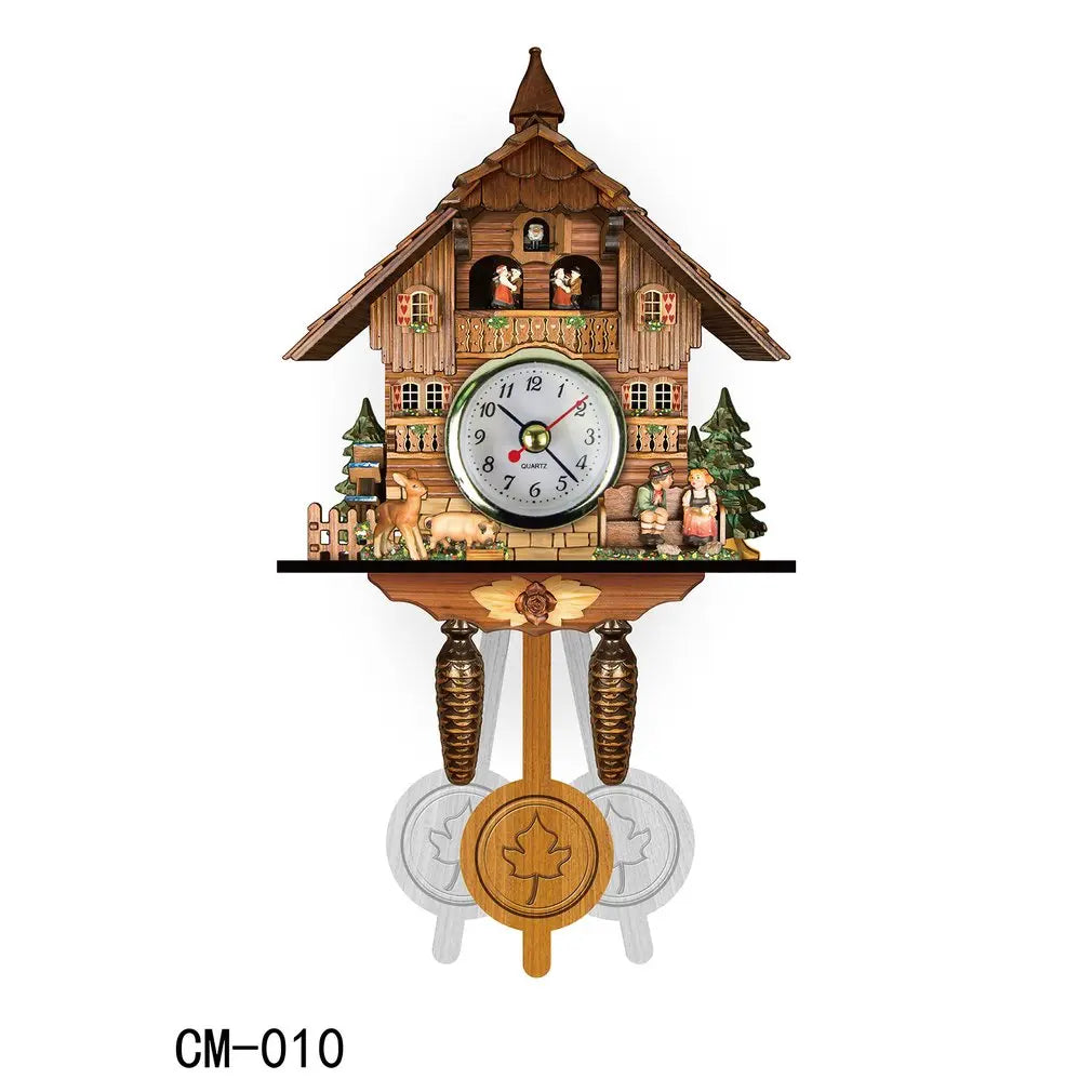 Scandinavian Wooden Cuckoo Wall Clock, Silent Quartz 8.0 by HitMyNeed