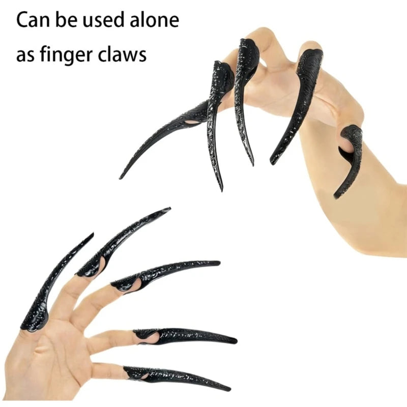 Scary Long Nails Gloves for Halloween Cosplay by HitMyNeed