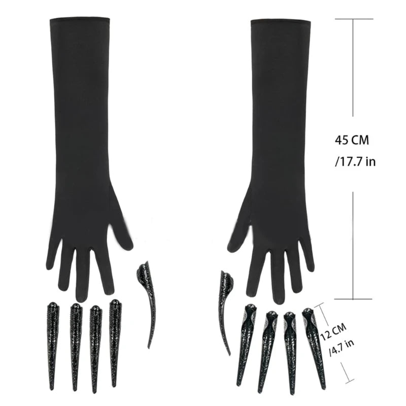 Scary Long Nails Gloves for Halloween Cosplay by HitMyNeed